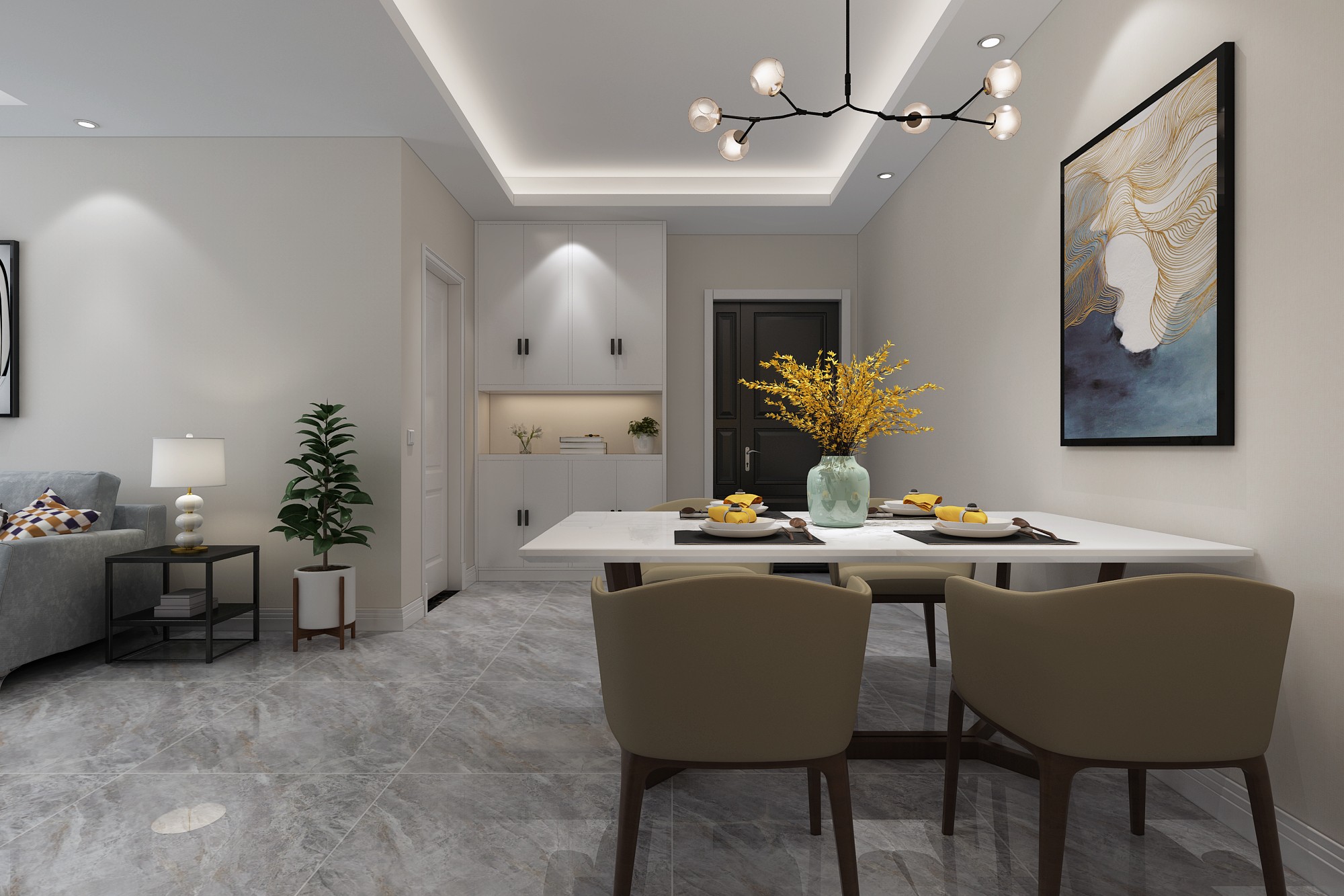 临沭130㎡奶油风loft